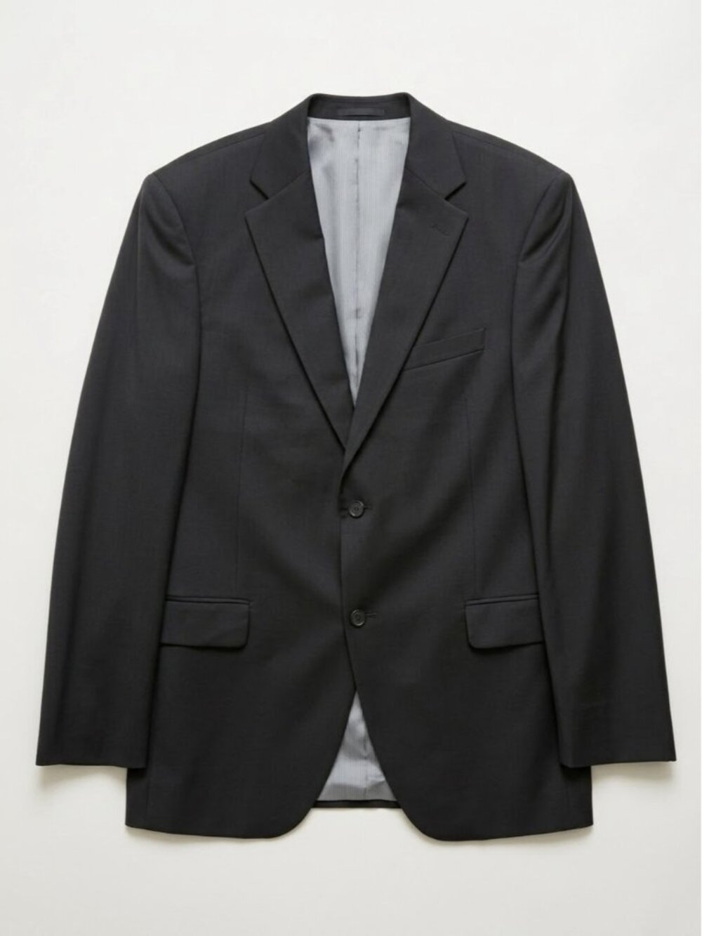 Jack Victor Lightweight Wool Blazer Size 40 Long Black Made in Canada